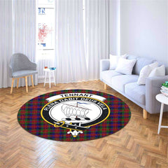 Tennant Tartan Crest Round Rug
