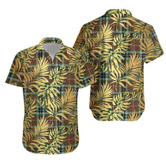 Thomson Hunting Modern Tartan Vintage Leaves Hawaiian Shirt