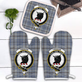 Tweedie Tartan Crest Oven Mitt And Pot Holder (2 Oven Mitts + 1 Pot Holder)