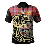 Udny Tartan Polo Shirt Viking Wolf