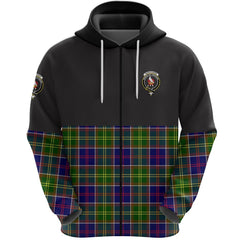 Whitefoord Modern Clan Half Of Tartan Zipper Hoodie
