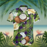 Whitelaw Tartan Hawaiian Shirt Hibiscus, Coconut, Parrot, Pineapple - Tropical Garden Shirt
