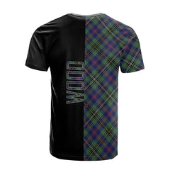 Wood Modern Tartan T-Shirt Half of Me - Cross Style