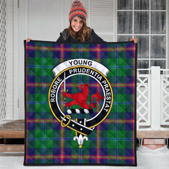 Young Modern Tartan Crest Quilt
