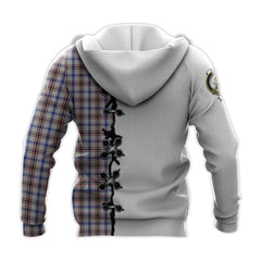 Boswell Tartan Hoodie - Lion Rampant And Celtic Thistle Style