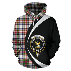 Stewart Dress Modern Tartan Crest Hoodie - Circle Style