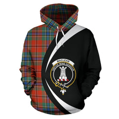 MacLean of Duart Ancient Tartan Crest Hoodie - Circle Style