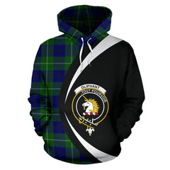 Oliphant Modern Tartan Crest Hoodie - Circle Style