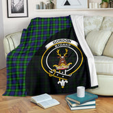 Gordon Modern Tartan Crest Blanket