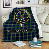 Forbes Family Tartan Crest Blankets