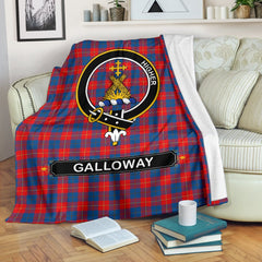 Galloway Family Tartan Crest Blanket - 3 Sizes