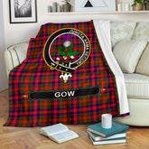 Gow Of Skeoch Tartan Crest Blankets