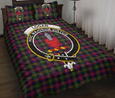 Logan Modern Tartan Crest Quilt Bed Set