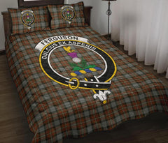 Fergusson Weathered Tartan Crest Quilt Bed Set