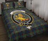 Nicolson Hunting Ancient Tartan Crest Quilt Bed Set