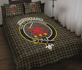 Farquharson Weathered Tartan Crest Quilt Bed Set