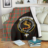 MacKintosh Ancient Tartan Crest Blanket Wave Style