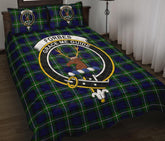 Forbes Modern Tartan Crest Quilt Bed Set