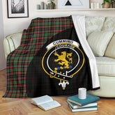 Cumming Hunting Ancient Tartan Crest Blanket Wave Style