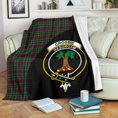 Crosbie Tartan Crest Blanket Wave Style