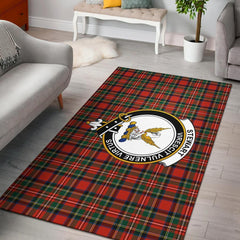 Stewart (High Stewards) Tartan Crest Area Rug