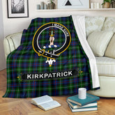 Kirkpatrick Family Tartan Crest Blankets - SP