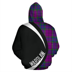 Wardlaw Modern Tartan Crest Zipper Hoodie - Circle Style