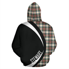 Stewart Dress Ancient Tartan Crest Hoodie - Circle Style