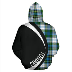 Campbell Dress Tartan Crest Hoodie - Circle Style