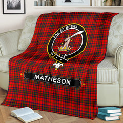 Matheson Family Tartan Crest Blankets