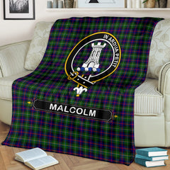 Malcolm (MacCallum) Tartan Crest Blankets
