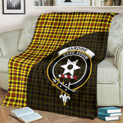 Jardine Tartan Crest Blanket Wave Style