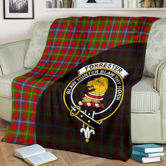 Forrester Tartan Crest Blanket Wave Style
