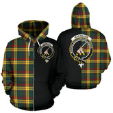 MacMillan Old Modern Tartan Crest Zipper Hoodie - Half Of Me Style