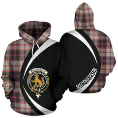 MacPherson Hunting Ancient Tartan Crest Hoodie - Circle Style