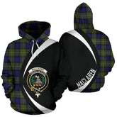 MacLaren Modern Tartan Crest Hoodie - Circle Style