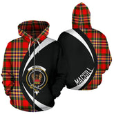 MacGill Modern Tartan Crest Zipper Hoodie - Circle Style
