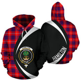 Hamilton Modern Tartan Crest Hoodie - Circle Style