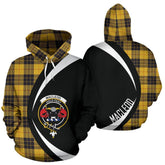 MacLeod of Lewis Ancient Tartan Crest Hoodie - Circle Style