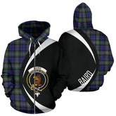 Baird Modern Tartan Crest Zipper Hoodie - Circle Style