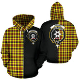 Jardine Tartan Crest Zipper Hoodie - Half Of Me Style