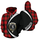 MacQueen Modern Tartan Crest Hoodie - Circle Style