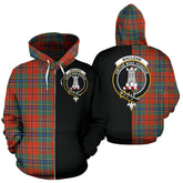 MacLean of Duart Ancient Tartan Crest Zipper Hoodie - Half Of Me Style