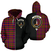 MacIntyre Modern Tartan Crest Zipper Hoodie - Half Of Me Style