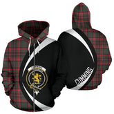 Cumming Hunting Modern Tartan Crest Zipper Hoodie - Circle Style