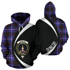 Dunlop Modern Tartan Crest Hoodie - Circle Style