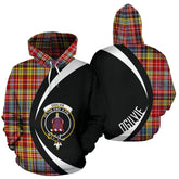 Ogilvie of Airlie Ancient Tartan Crest Hoodie - Circle Style