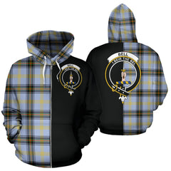 Bell of the Borders Tartan Crest Zipper Hoodie - Half Of Me Style