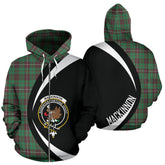 MacKinnon Hunting Ancient Tartan Crest Zipper Hoodie - Circle Style