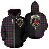 Logan Modern Tartan Crest Zipper Hoodie - Half Of Me Style